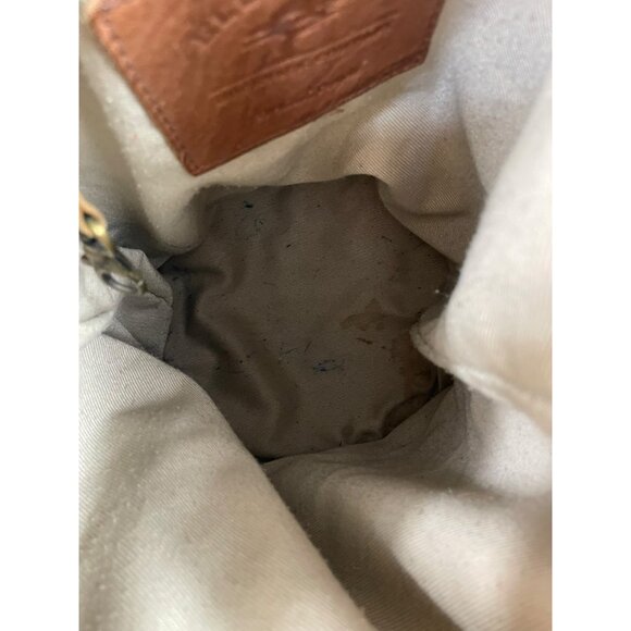 Vintage Ellington Leather Sling Backpack RUCKSACK Portland Oregon Brown - Picture 7 of 10